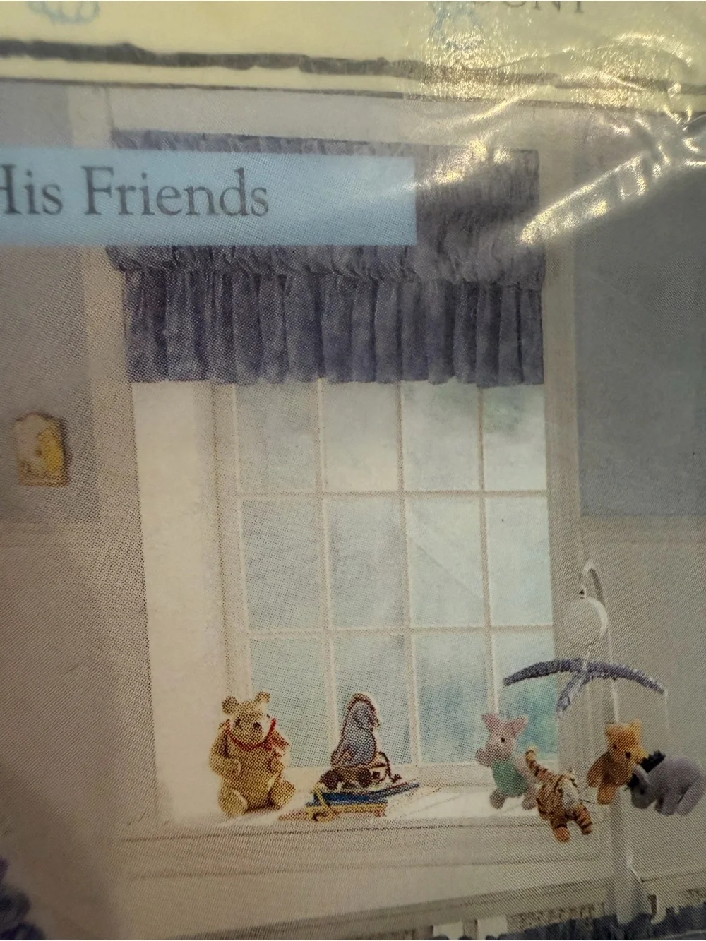 Vintage Classic Pooh Balloon Window Valance 82
